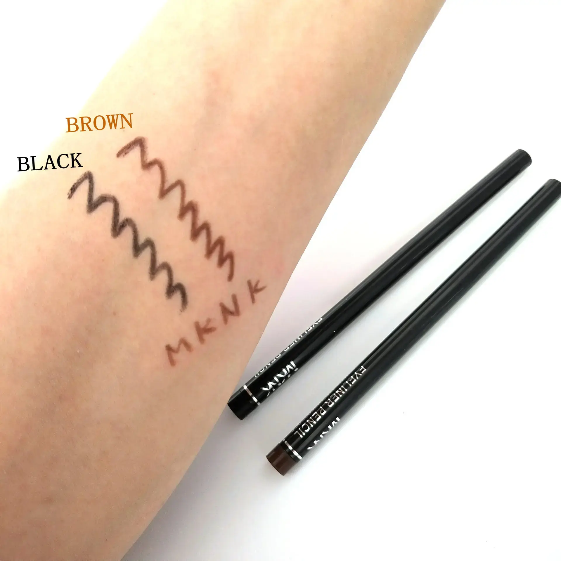 3pcs Waterproof Eyeliner Pencil Silky Gel Matte Brown Black Outline Smudge-Proof Quick Drying Beginner-Friendly Eye Makeup Tool