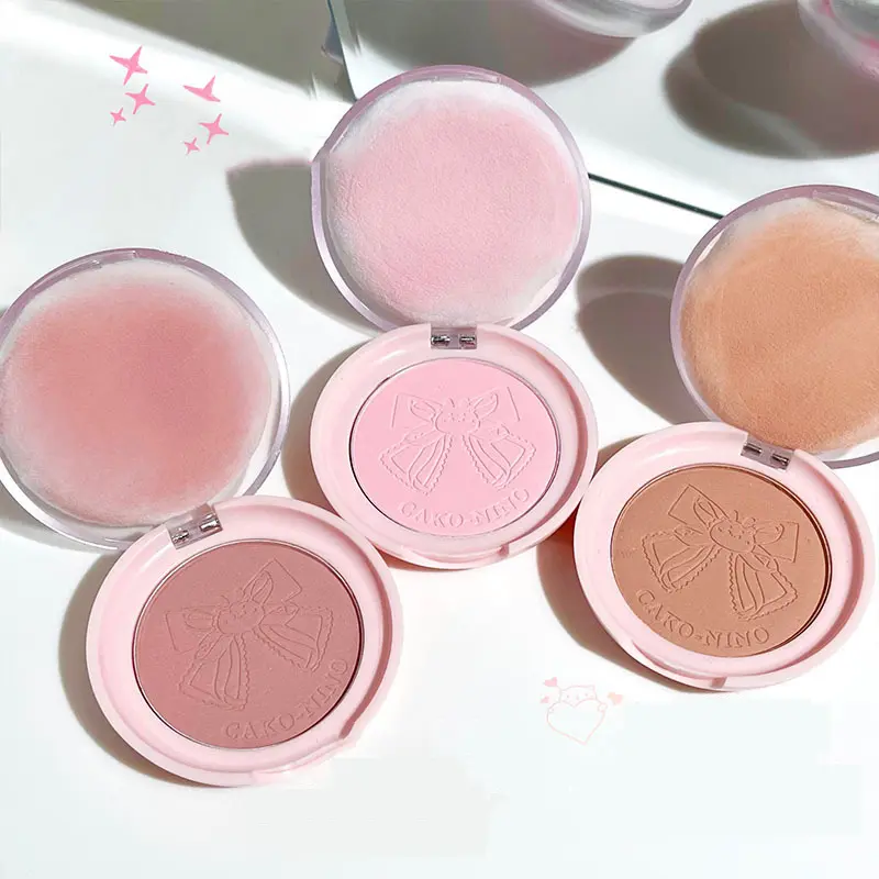 Face Blusher Matte Natural Cheek Tint Brighten Face Waterproof Cheek Contouring Cosmetics Blush Powder Soft Female Makeup