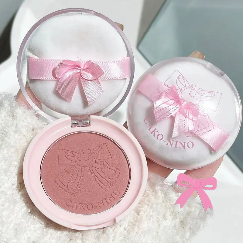 Face Blusher Matte Natural Cheek Tint Brighten Face Waterproof Cheek Contouring Cosmetics Blush Powder Soft Female Makeup