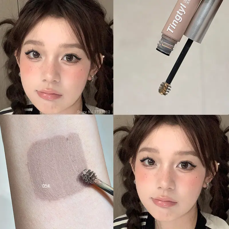 Light Color Eyebrow Dyeing Cream Three Dimensional Waterproof Grey Pink Brown Tint Eyebrow Mascara Eyes Makeup Cosmetic