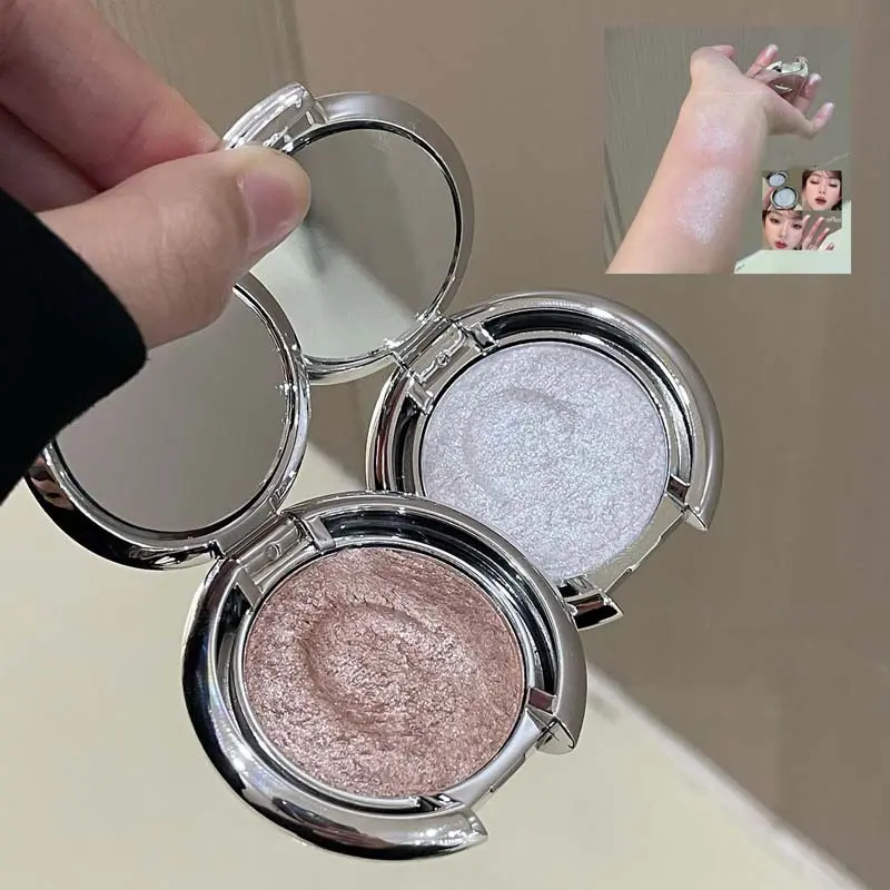 Diamond Sparkle Highlighter Cream Monochrome Shimmering Pearl Silver Face Contour Brighten Makeup Clear Glitter Flash Highlight