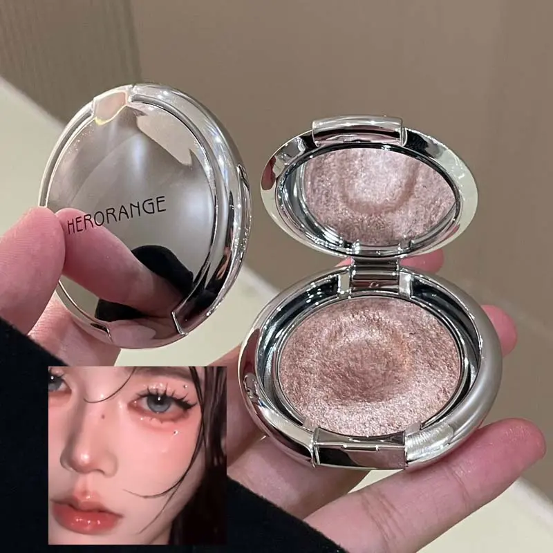Diamond Sparkle Highlighter Cream Monochrome Shimmering Pearl Silver Face Contour Brighten Makeup Clear Glitter Flash Highlight