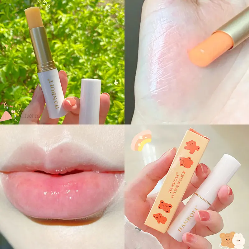 Lip Balm Color Changing Moisturizing Gold Foil Lip Gloss Natural Long Lasting Lipstick Lip Glaze Tint Lip Oil Makeup Lip Care