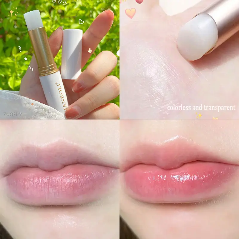 Lip Balm Color Changing Moisturizing Gold Foil Lip Gloss Natural Long Lasting Lipstick Lip Glaze Tint Lip Oil Makeup Lip Care