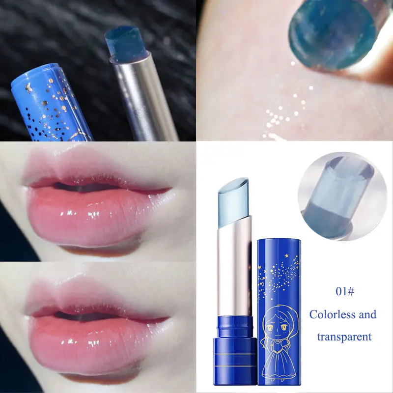 Lip Balm Color Changing Moisturizing Gold Foil Lip Gloss Natural Long Lasting Lipstick Lip Glaze Tint Lip Oil Makeup Lip Care