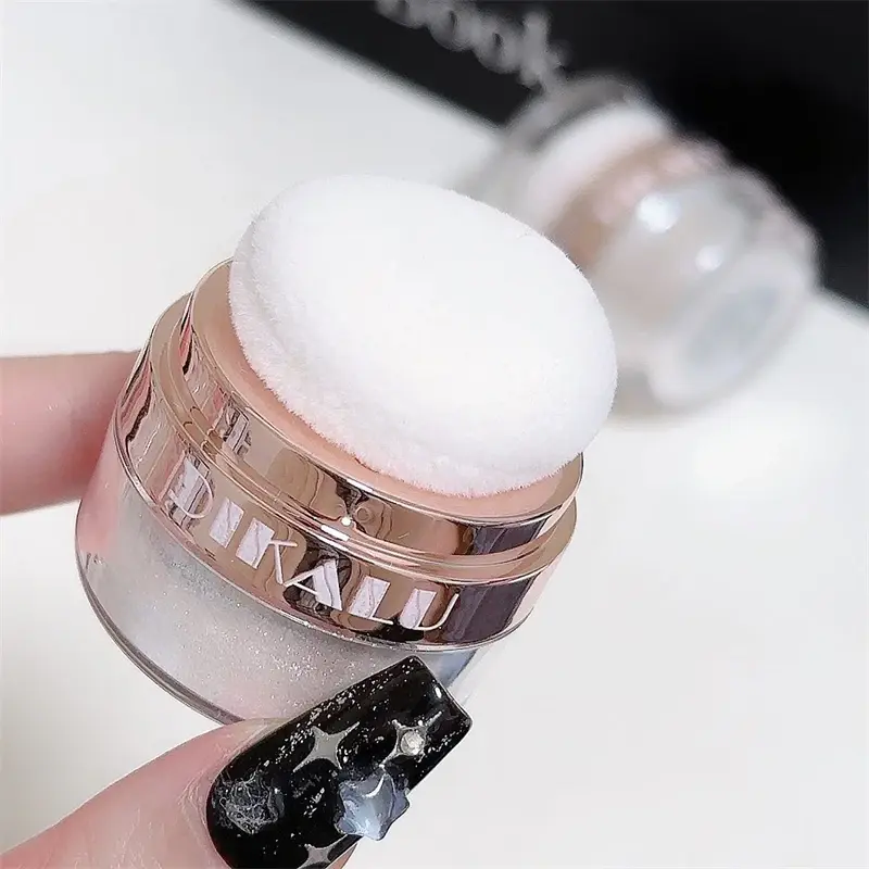 Fairy Powder Highlighter Patting Powder Moonlight White Body Shimmering Contour Blush Brightening Glitter Loose Powder Makeup