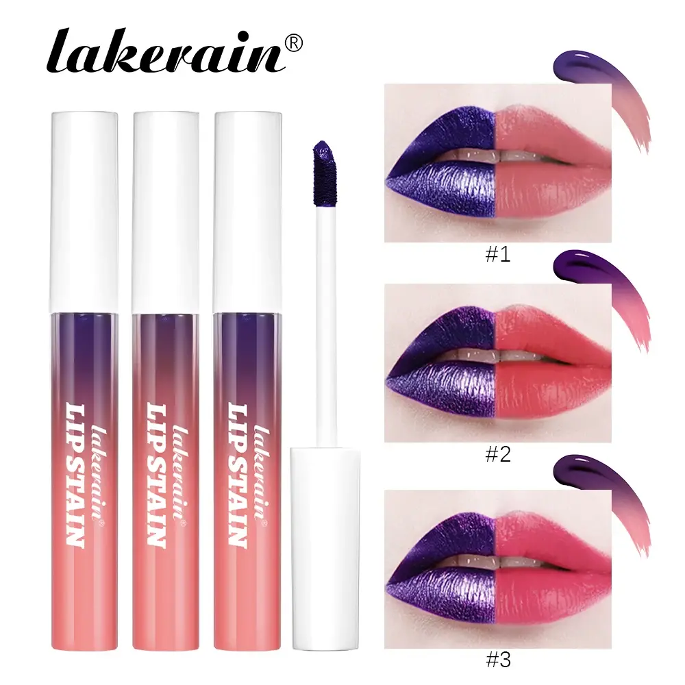 Metallic Tear-Off Lip Stain Matte Tattoo Dyed Lip Tint Peel-Off Liquid Lipstick Waterproof Lasting No Fading Lip Gloss Cosmetics
