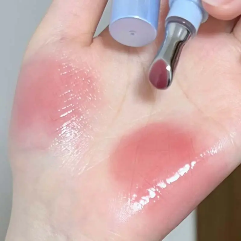 Metal Head Mirror Gloss Lip Tint Dyeing Water Light Jelly Raspberry Lip Gloss Moisturizer Fading Lip Lines Plumping Makeup
