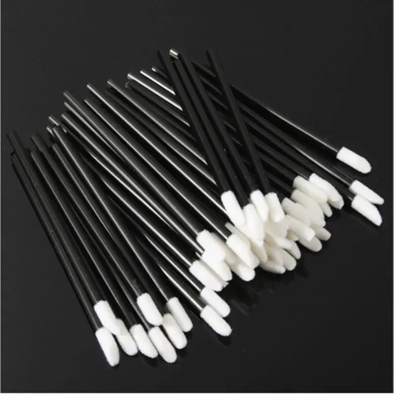 50pcs Disposable Lip Gloss Brush Eyelash Extension Cleaning Brushes Mascara Lipstick Applicators Eyes Lip Cosmetics Brushes