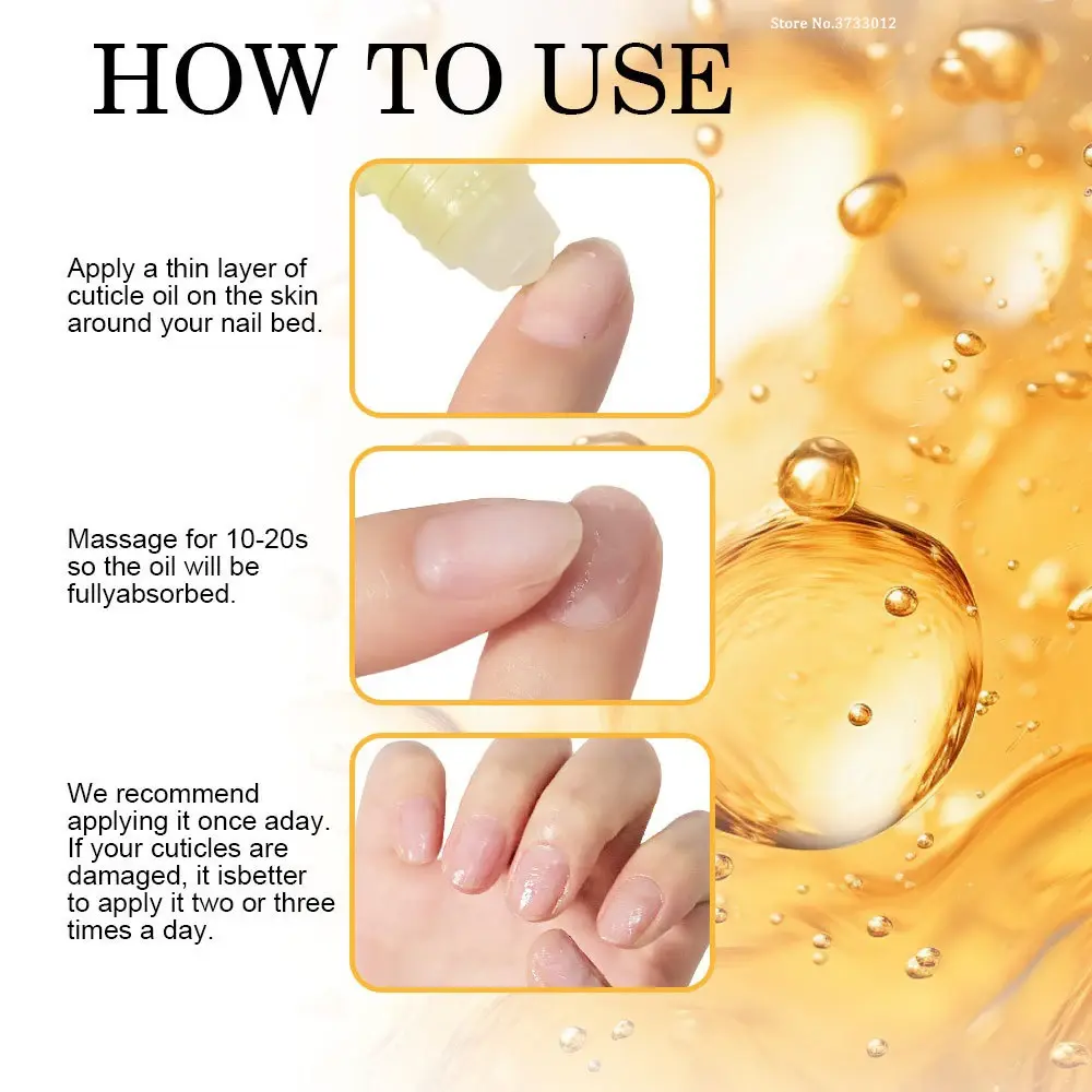 8ml Rolling Nail Cuticle Oil Cherry Flavor Nail Treatment Repair Oil Prevent Agnail Nail Polish Nutrition Skin Manicure Soften