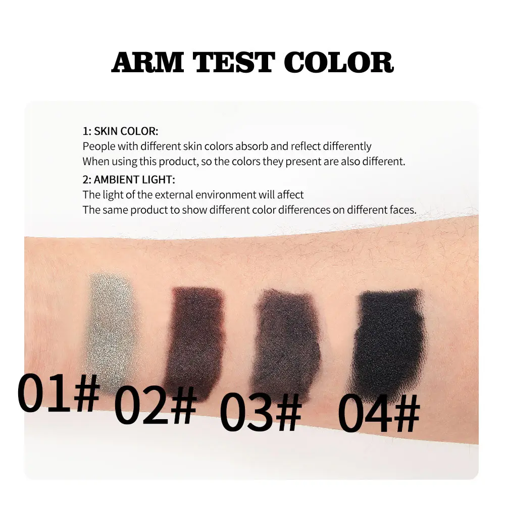 Metallic Silver Smoky Eyeliner Cream Stick Matte Brown Black Silky Smooth Pointed Solid Eye Liner Gel Pencil Waterproof Make Up