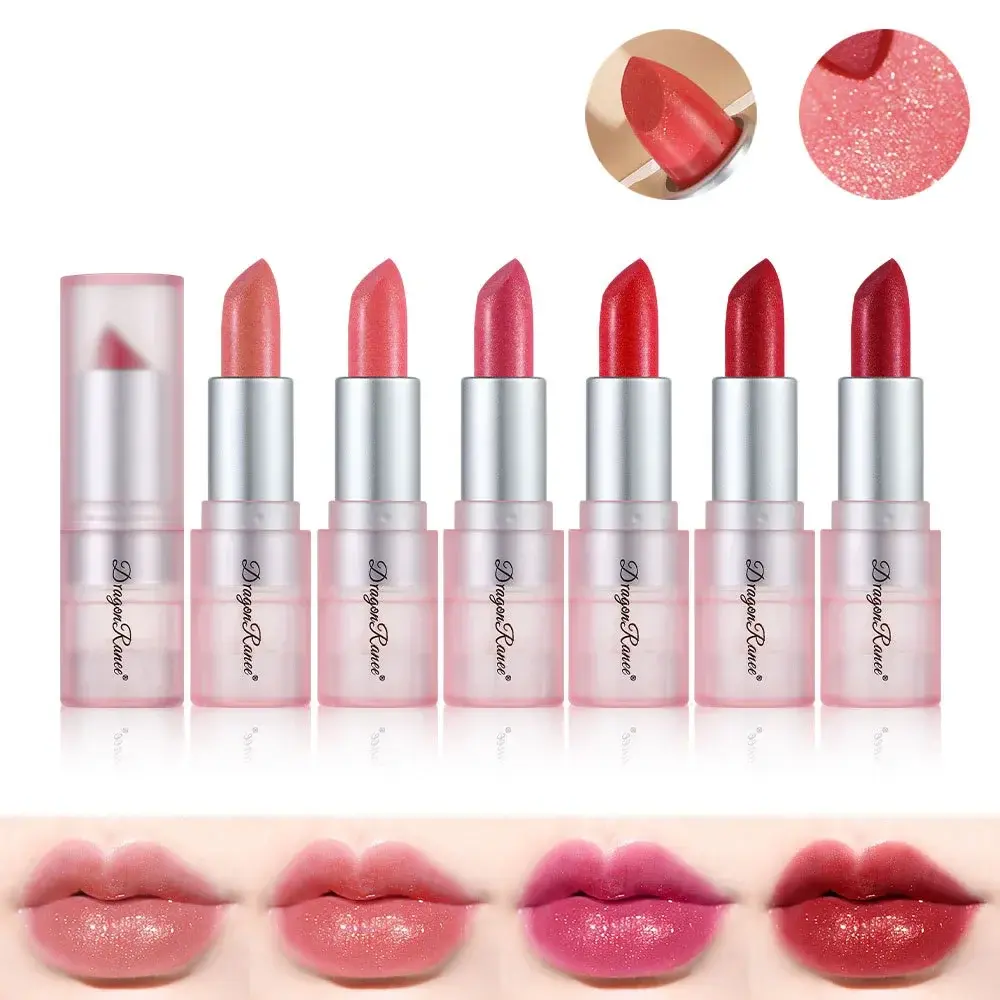 Gloss Shimmering Lipstick Waterproof Diamond Glitter Lip Balm Matte Glitter Lip Tint Shiny Grapefruit Lip Gloss Sexy Make Up