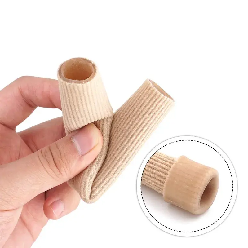 Fabric Finger Toe Protector Separator Tubes Foot Hand Pain Relief Soft Massager Bandage Foot Care Tools Callus Protection Tools
