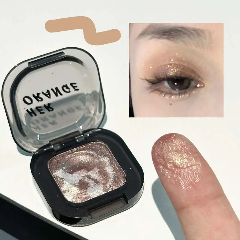Soft Marble Eye Shadow Cream Mashed potato Texture Pink Purple Champagne Metallic Shimmer Eyeshadow Highlighter Brightens Makeup