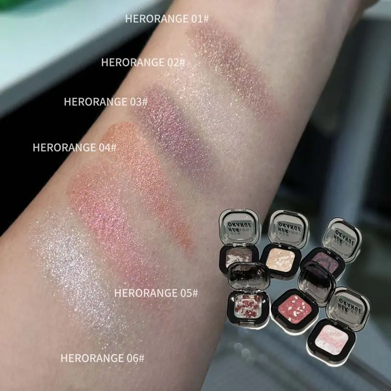Soft Marble Eye Shadow Cream Mashed potato Texture Pink Purple Champagne Metallic Shimmer Eyeshadow Highlighter Brightens Makeup