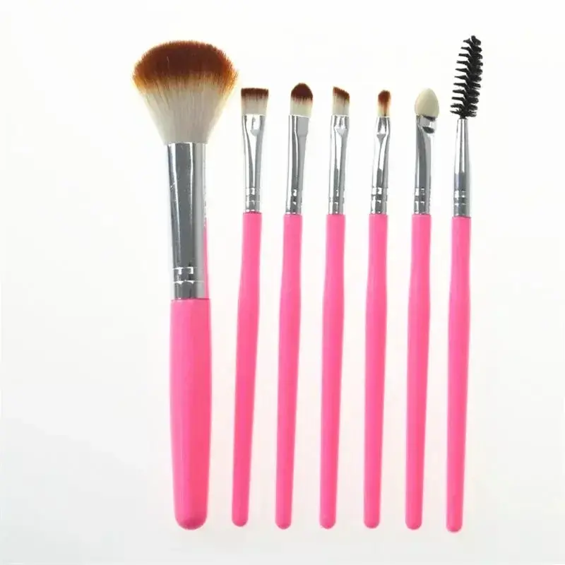 7pcs Eye shadow Makeup Brushes Set Natural Synthetic Soft Hair Cosmetics Eyebrows Powder Sponge Blending Smudge Shader Brush Kit
