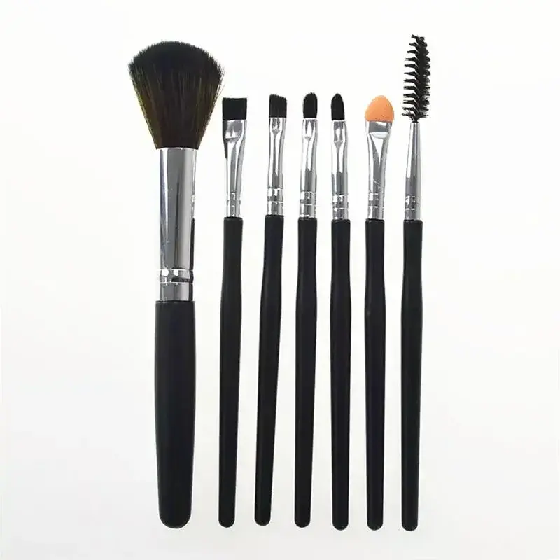 7pcs Eye shadow Makeup Brushes Set Natural Synthetic Soft Hair Cosmetics Eyebrows Powder Sponge Blending Smudge Shader Brush Kit