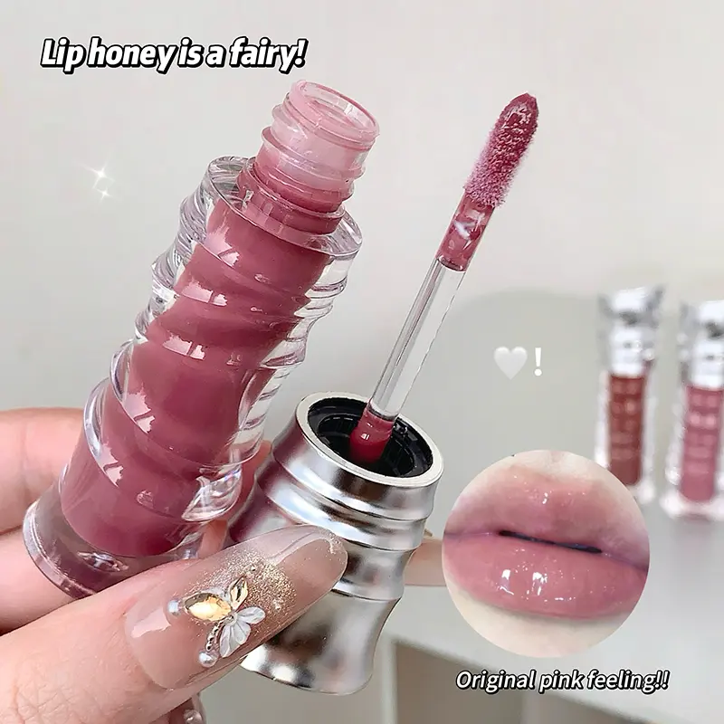 Mirror Mulberry Lip Gloss Sexy Plump Purple Water Lip Glaze Shimmering Glass Moisturizing No Sticky Jelly Liquid Lipstick Oil