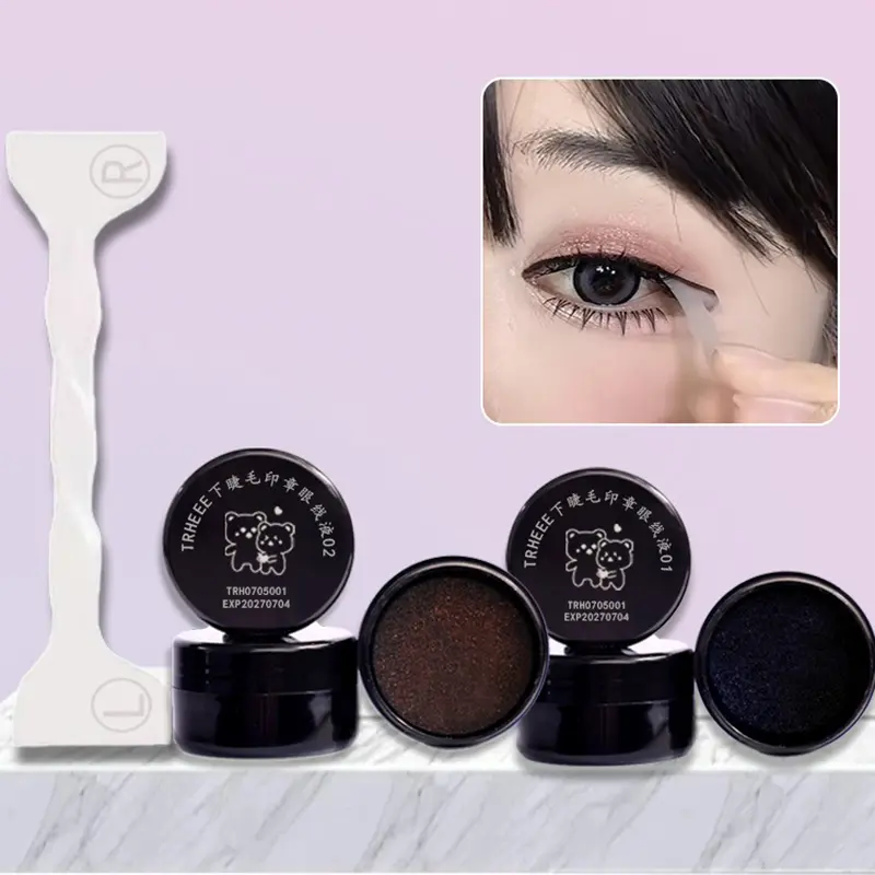 Liquid Eyeliner Stamp DIY Triangle Eye Liner Extension Stamps Eyelash Seal Waterproof Long Lasting Fast Dry Eyes Makeup Template