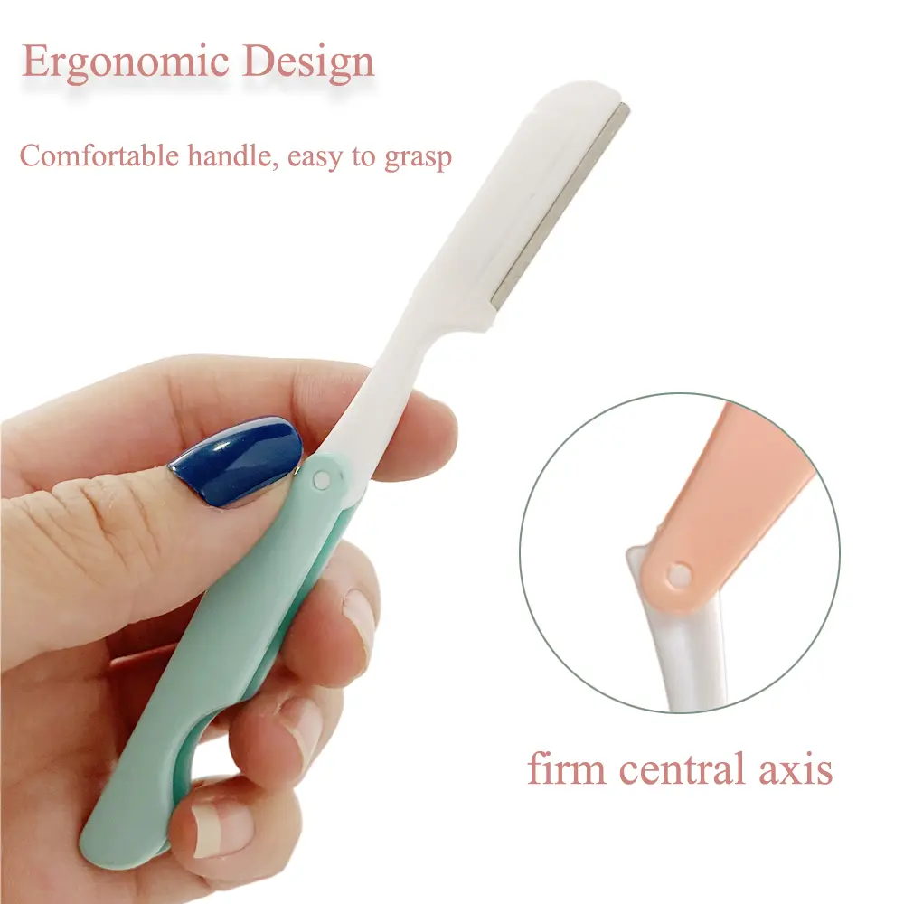 3Pcs/Bag Face Eyebrow Trimmer Blades Shaver Knife Foldable Shaper Shaping Razor Hair Remover For Women Whole Body Beauty Tools