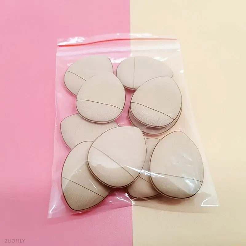 3/10pcs Mini Size Finger Puff Set Makeup Sponge Concealer Foundation Detail Puff Professional Cosmetic Cushion Puff Makeup Tool