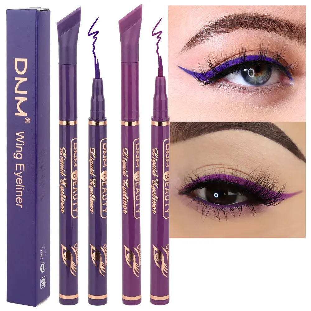 12 Colors Matte Liquid Eyeliner Pen Makeup Waterproof Quickly Drying Smooth Ultra-thin Red Brown Eye Liner Wing Tips Cosmetics