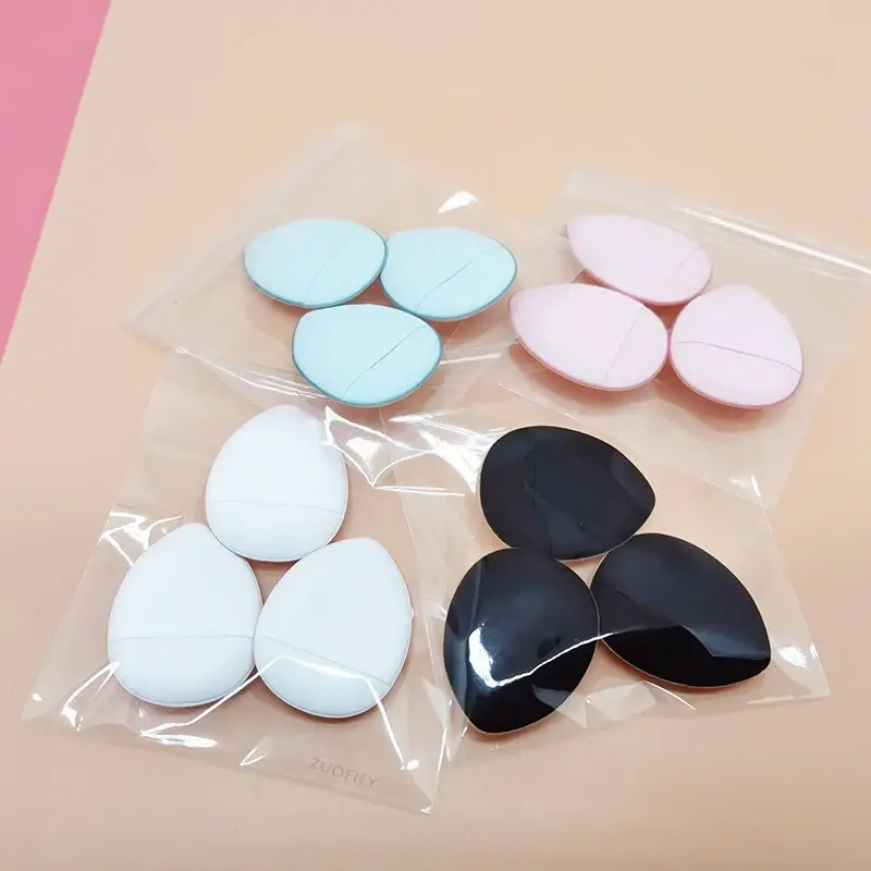 3/10pcs Mini Size Finger Puff Set Makeup Sponge Concealer Foundation Detail Puff Professional Cosmetic Cushion Puff Makeup Tool
