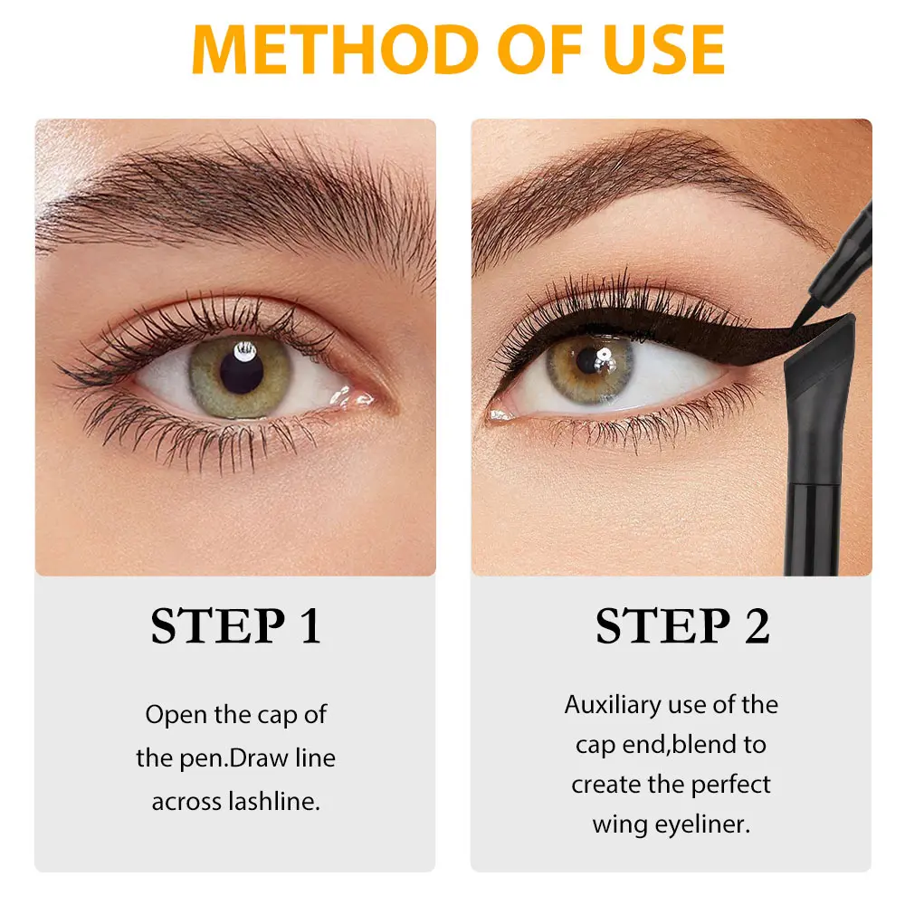 12 Colors Matte Liquid Eyeliner Pen Makeup Waterproof Quickly Drying Smooth Ultra-thin Red Brown Eye Liner Wing Tips Cosmetics