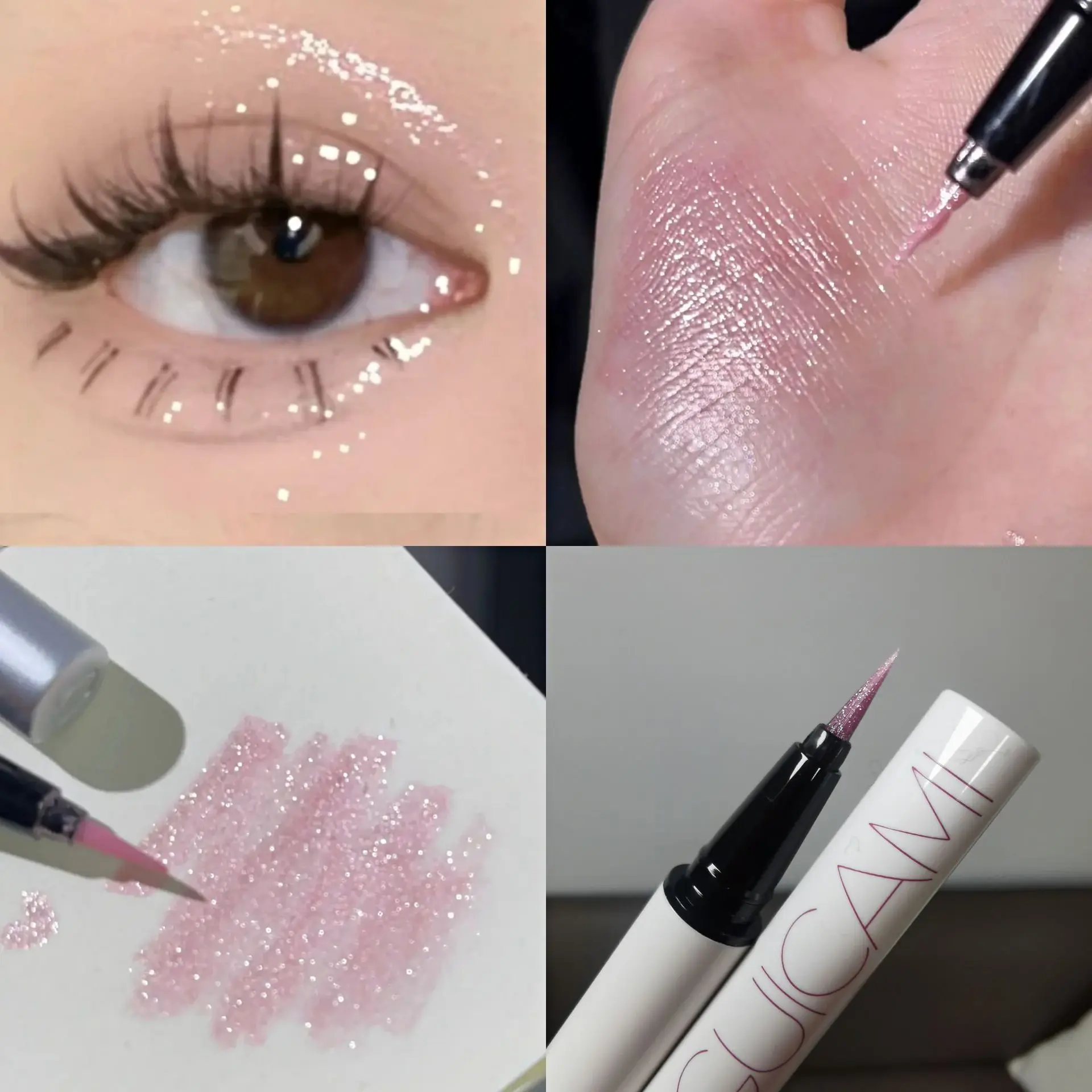 Liquid Eyeliner Lying Silkworm Pen Matte Shadow Long-lasting Waterproof Quick-dry Tea Brown Pen Glitter Eye Makeup Beauty Tools