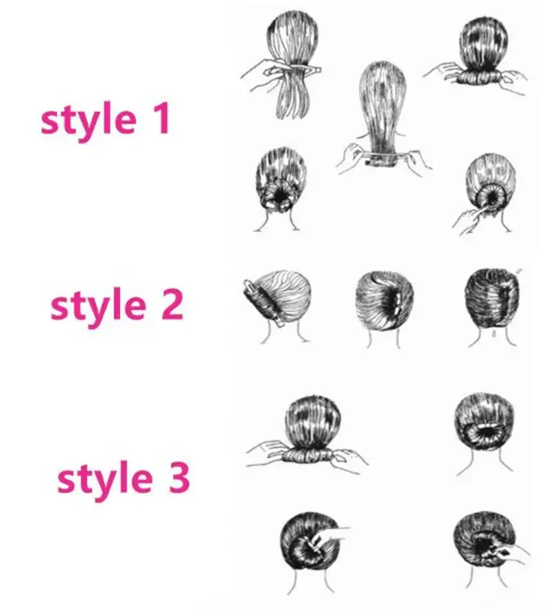 2/4pcs Multiple Magic Hair Braided Tool Women Girl Hair Donut Bun Maker Hairpins Twist Hair Clip Styling Accessory Tool