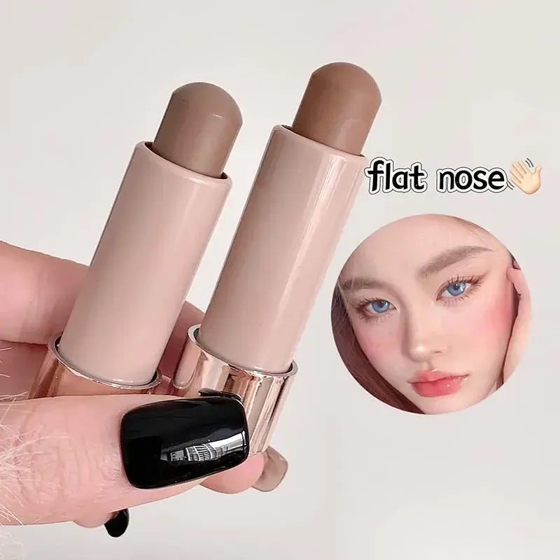 Silky Contour Grooming Stick Natural Gray Brown Nose Shadow Sculpting Facial Three-dimensional Makeup Matte Contouring Pen