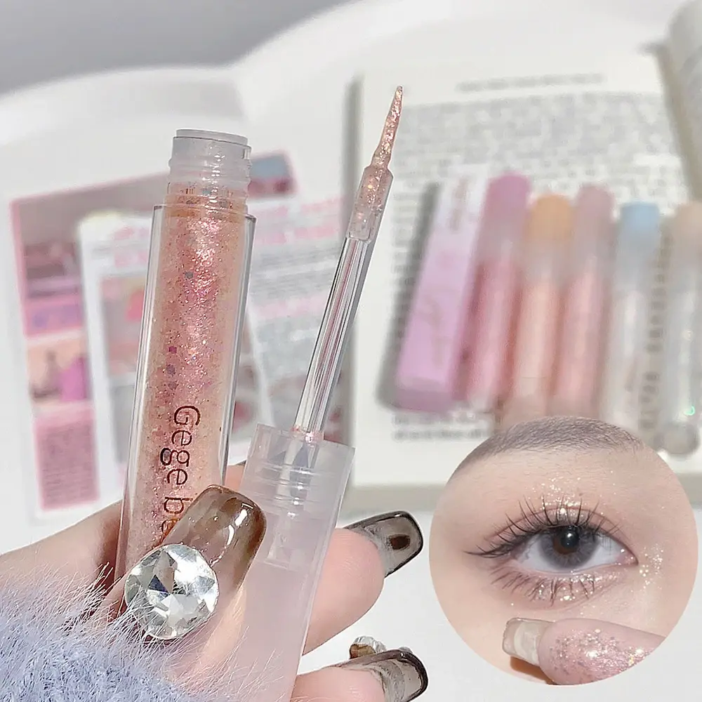 Gem Tear Liquid Eye Shadow Broken Diamond Sequins Eyeliner Pearlescent Fine Flash Silkworm Brightening Highlight Eyeshadow Stick