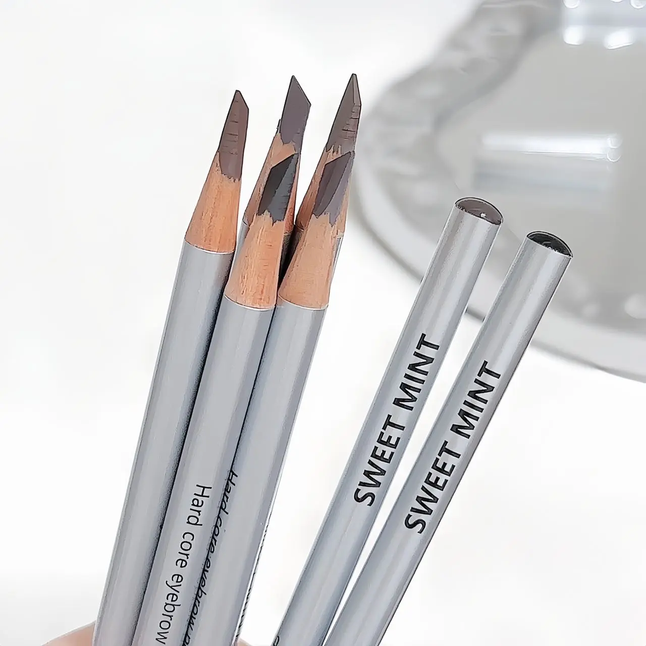 Hard Core Eyebrow Pencil Tattoo Waterproof Art Tint High Color Rendering Makeup Wood Eye Brow Pen Enhancers Cosmetic Tool