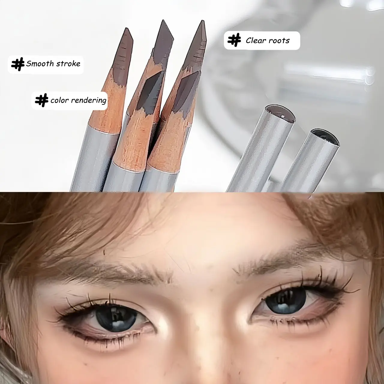 Hard Core Eyebrow Pencil Tattoo Waterproof Art Tint High Color Rendering Makeup Wood Eye Brow Pen Enhancers Cosmetic Tool