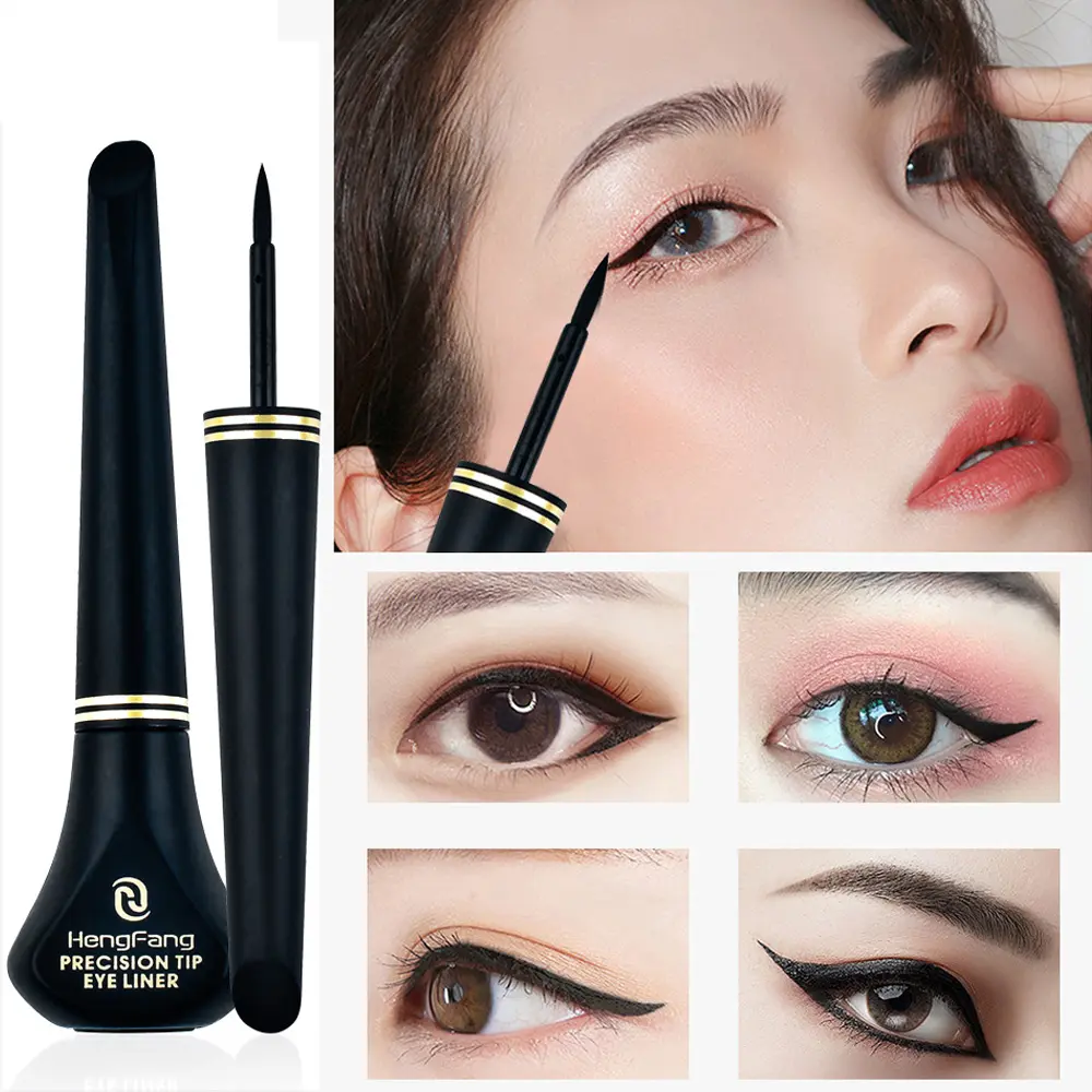 1 Pc Black Waterproof Eyeliner Liquid Eye Liner Pen Pencil Makeup Cosmetic Sweat-proof Long-lasting Beauty Makeup Tool