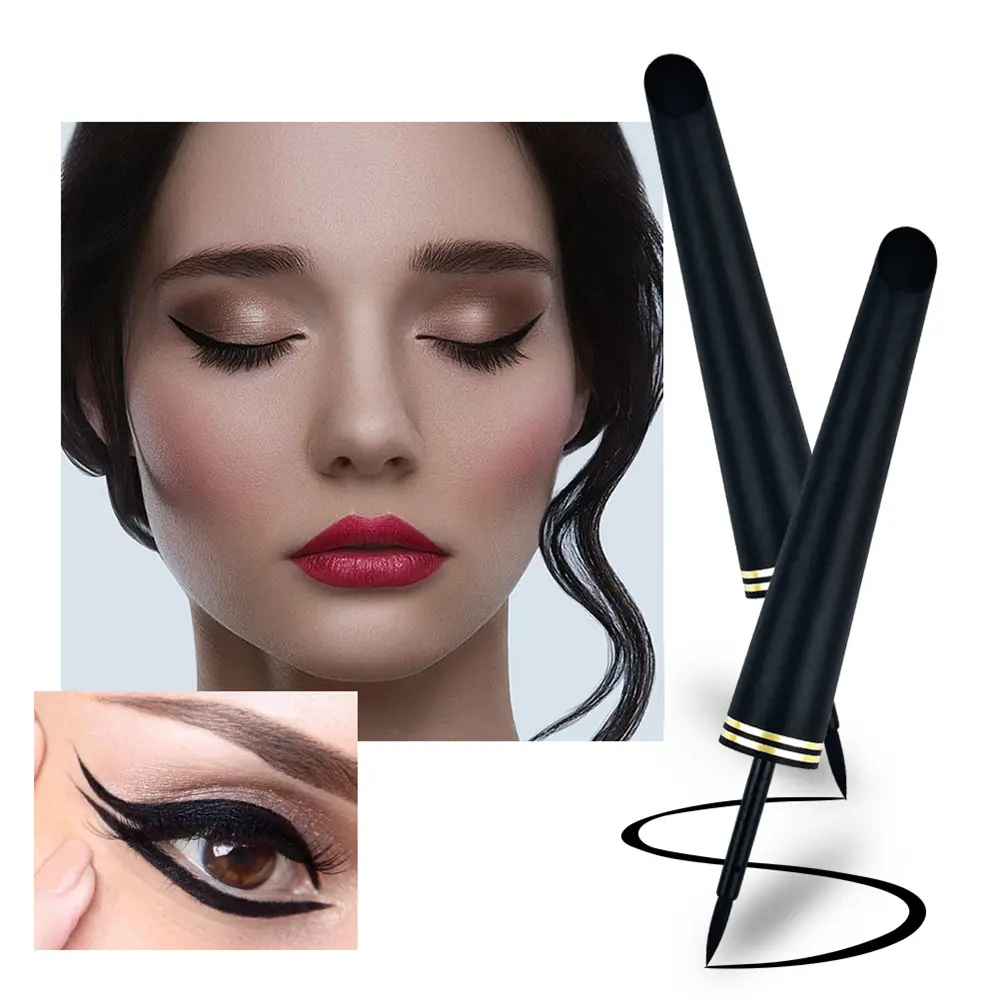 1 Pc Black Waterproof Eyeliner Liquid Eye Liner Pen Pencil Makeup Cosmetic Sweat-proof Long-lasting Beauty Makeup Tool