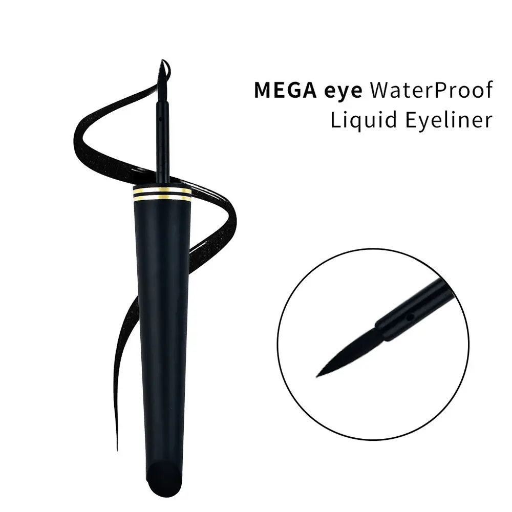 1 Pc Black Waterproof Eyeliner Liquid Eye Liner Pen Pencil Makeup Cosmetic Sweat-proof Long-lasting Beauty Makeup Tool