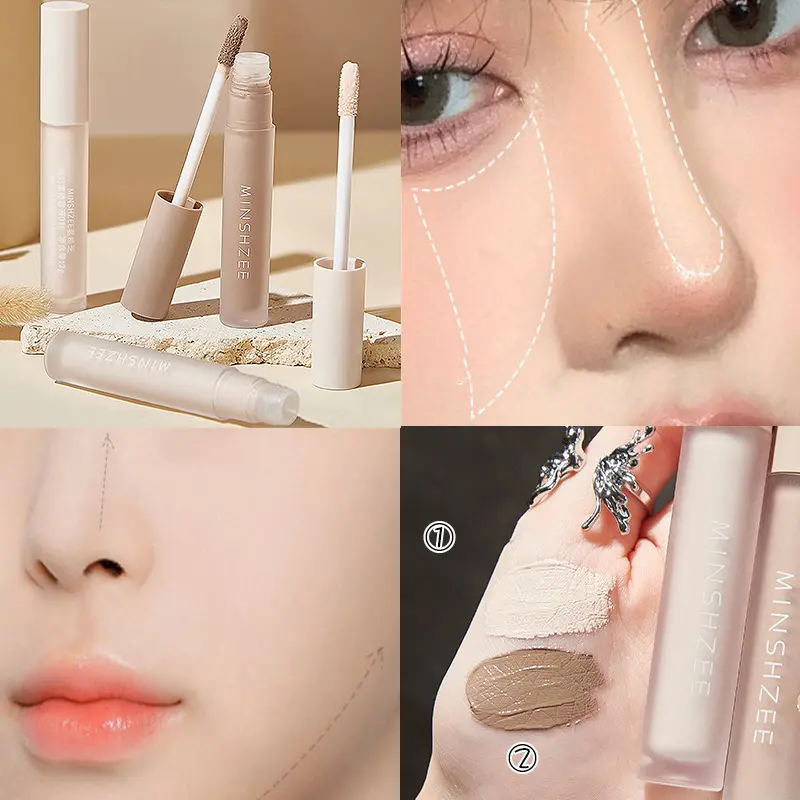 Contouring Liquid Cement Grey Stick Nose Shadow Three-dimensional Liquid Highlighter Shadow Bronzers Face Makeup Repair