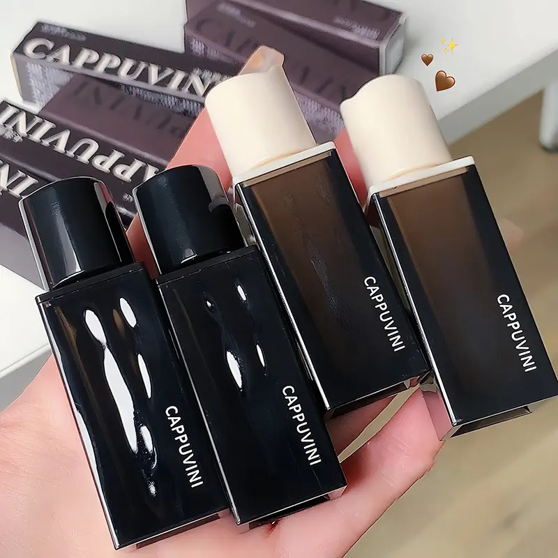 Water Wave Amber Lipgloss Brown Matte Lip Glaze Waterproof Red Mud Velvet Liquid Lipstick Pigment Long-lasting Lips Makeup