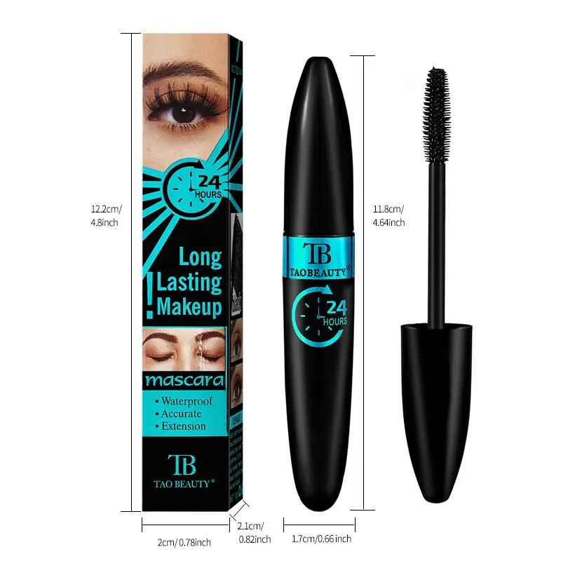 5D Mascara Waterproof Lengthening Curling Eyelashes Long Lasting Sweatproof Mascara Black Silk Fibre Makeup Beauty Cosmetics New