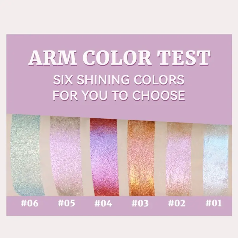 Multichrome Liquid Eyeshadow Stick Metallic Chameleon Glitter Eye Shadow High Pigment Waterproof Sparkling Shiny Lipgloss Makeup