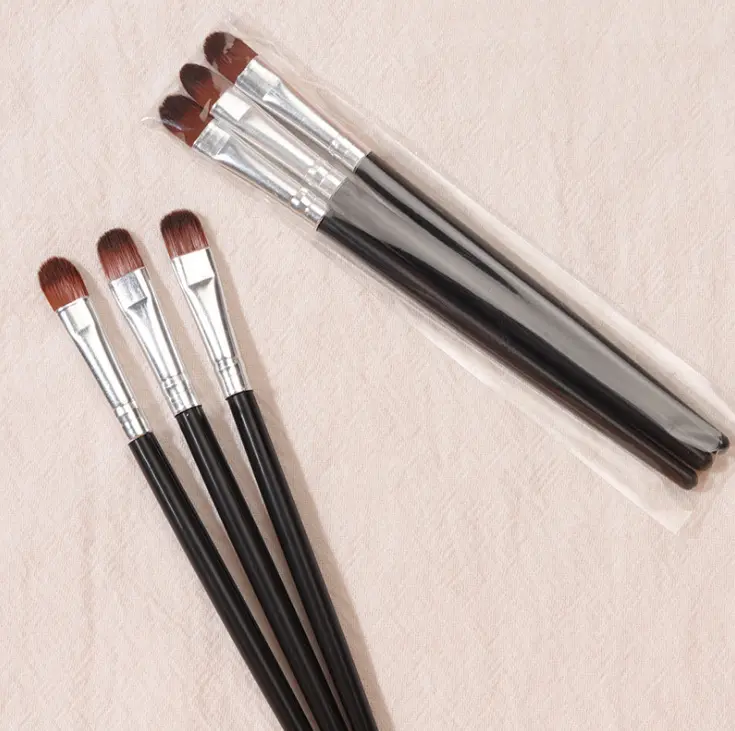3Pcs/set Pro Makeup Cosmetics Brushes EyeShadows Blending Smudge Brush Makeup Brush Eye Liner Lying Silkworm Brush Beauty Tools