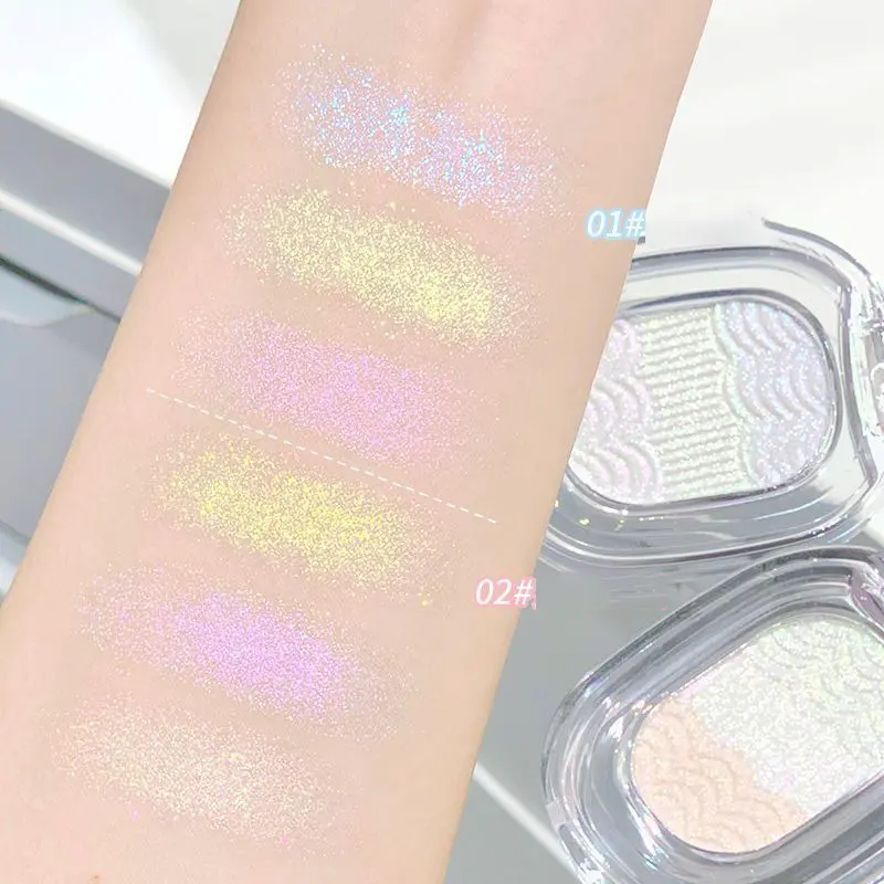 Chameleon Glitter Eyeshadow Highlighter Mashed potato High Gloss Shiny Crystal Brightening Bronzer Highlight Makeup Waterproof