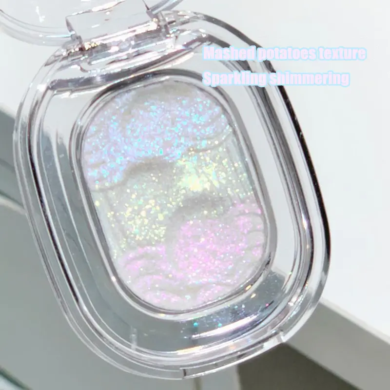 Chameleon Glitter Eyeshadow Highlighter Mashed potato High Gloss Shiny Crystal Brightening Bronzer Highlight Makeup Waterproof