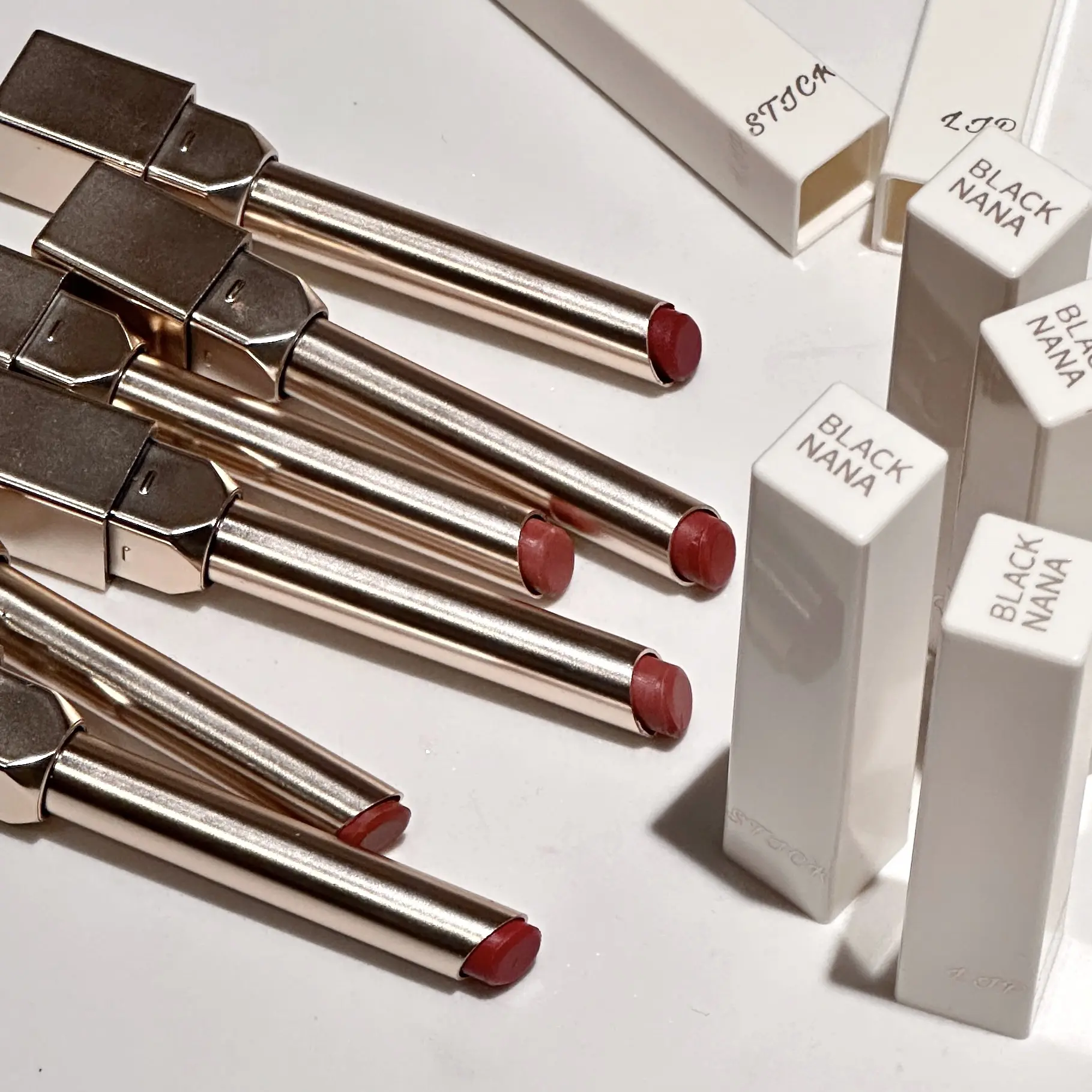 Milk Velvet Lipstick Matte Grey Rose Lip Tint Square Tube Solid Lip Gloss Tea Red Natural Soft Lip Pen Makeup Long Lasting