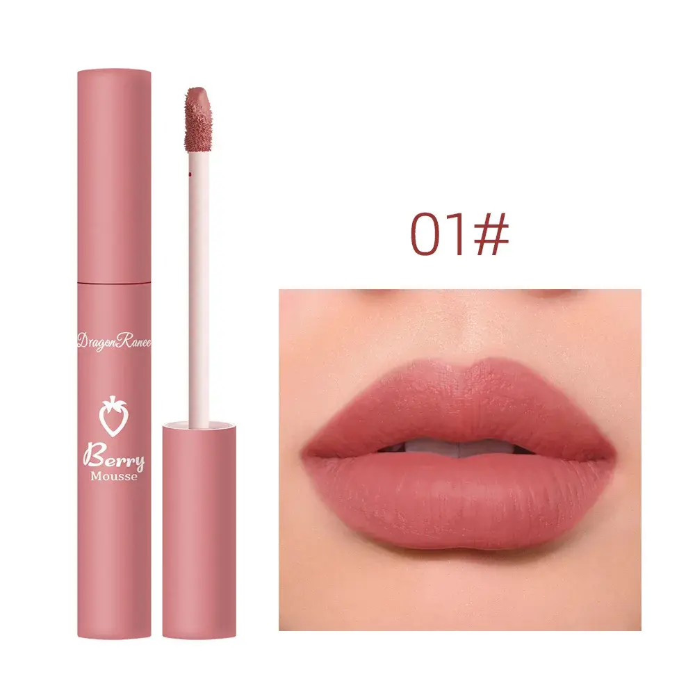 12colors Matte Lip Gloss Berry Mousse Velvet Lip Glaze Waterproof Lasting Not Easy To Fade Lipstick Sexy Lip Makeup Cosmetic New