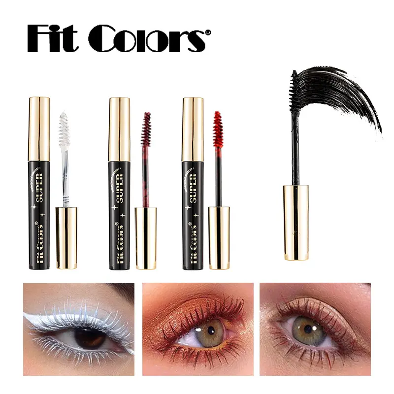 5D Silk Fiber Mascara Lash Color Mascara Waterproof 14 Colors 3D Mascara Eyelash Extension Thick Lengthening Eye Lashes Cosmetic