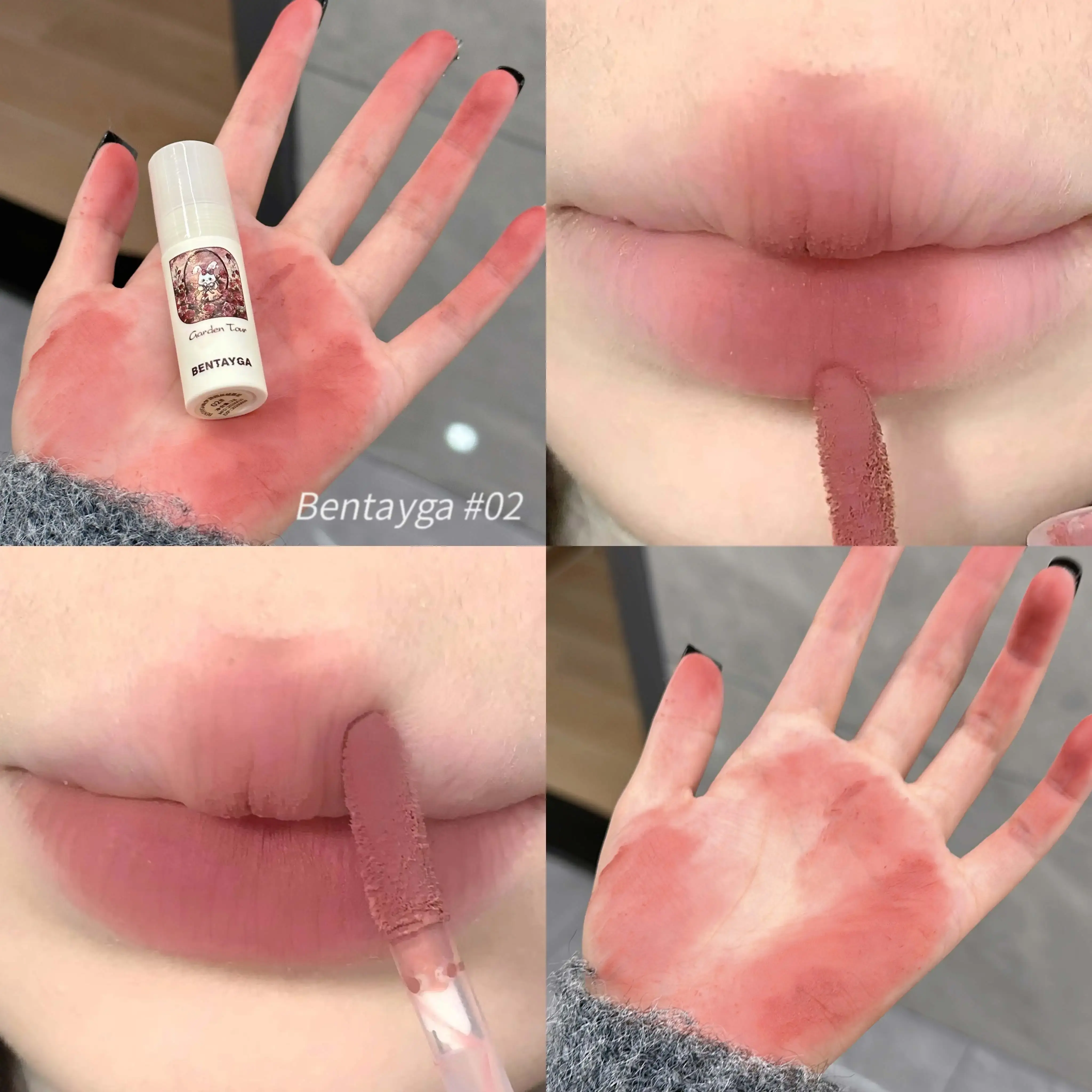 Garden Tour Velvet Lip Mud Matte Rose Brown Lip Gloss Cream Low Saturation Lips Tint Natural Nude Makeup Lipsticks Festival Gift