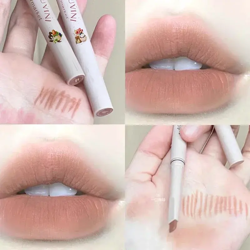 Milk Matte Smooth Lip Liner Pen Long Lasting Lipstick Contouring Waterproof Lip Stick Pencil Nude Pink Lip Tint Lipliner Makeup