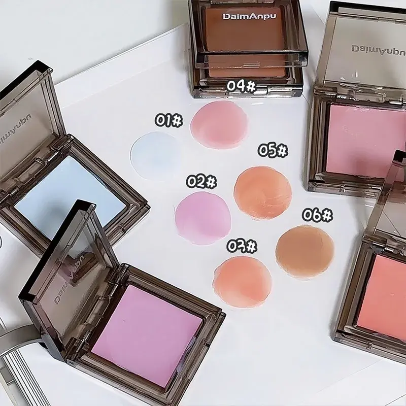 Brown Cheek Contour Tint Creamy Matte Blusher Palette Long Lasting Silky Smooth Cheek Eye Mousse Rouge Blush Maillard Makeup
